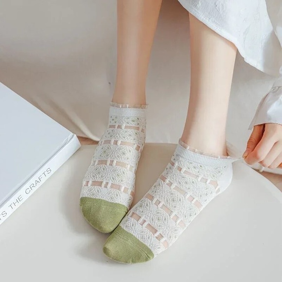 5 pairs Mesh Cotton Socks - Picture 7 of 11